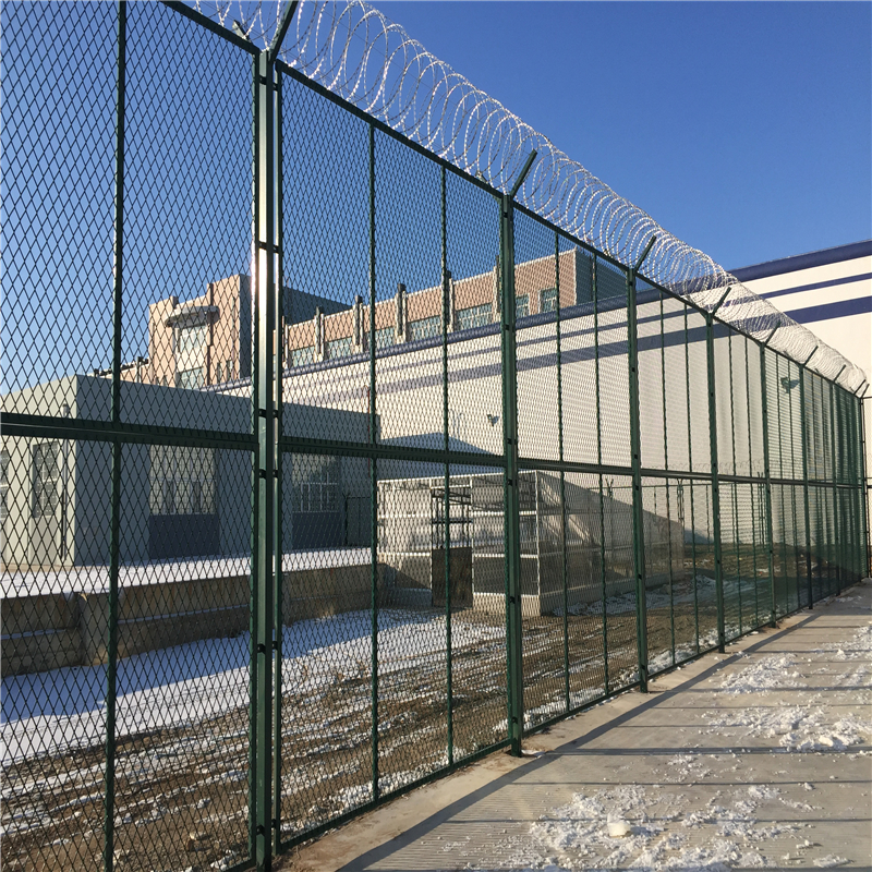 Y型立柱监狱隔离网可平地安装