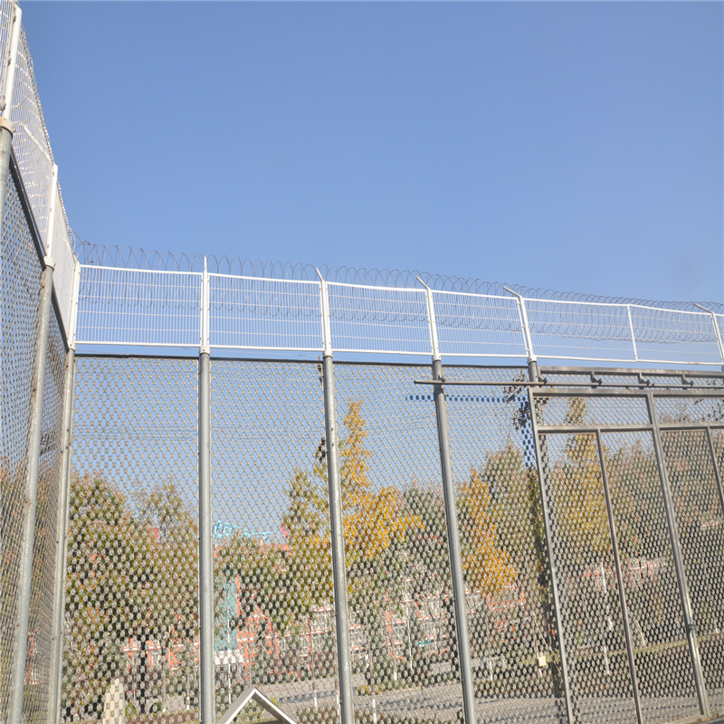 监狱新型钢网墙-太阳花钢网墙